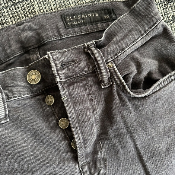 All Saints Cigarette Washes Denim - Picture 2 of 8